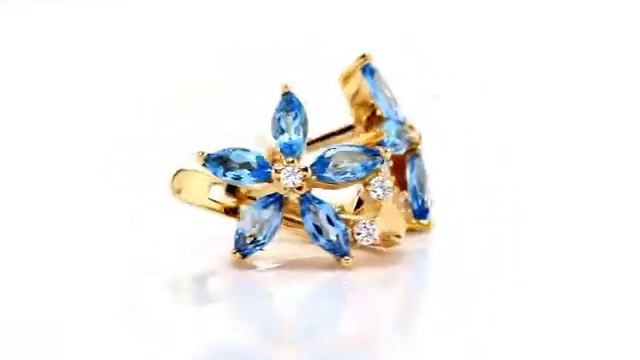 Серьги Т103022646 топаз. Ювелирные изделия KARATOV смотреть онлайн