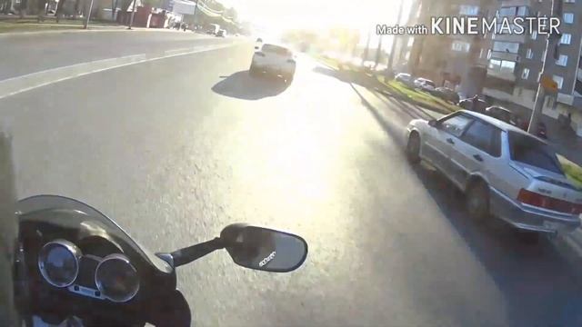 Покатушки #2 на Suzuki Bandit 600 ( съемка на Sony HDR-AZ1VW с шлема ) смотреть онлайн