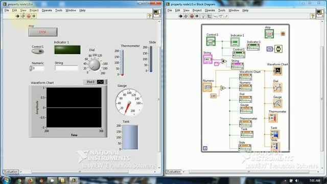 How to make front panel objects blink in LabVIEW смотреть онлайн