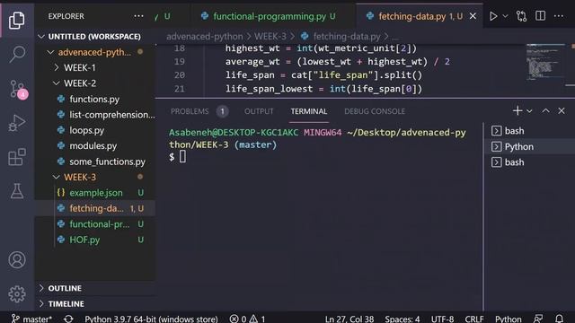 WEEK-3: Fetching API Data using Python - Part 3/4 смотреть онлайн