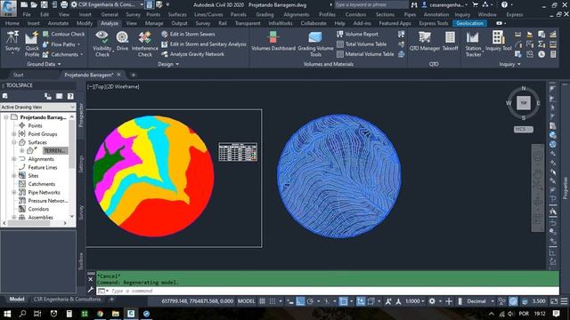 Setas de declividade (extrair material) no AutoCAD Civil 3D 2020 | Aula 4 de 19 смотреть онлайн