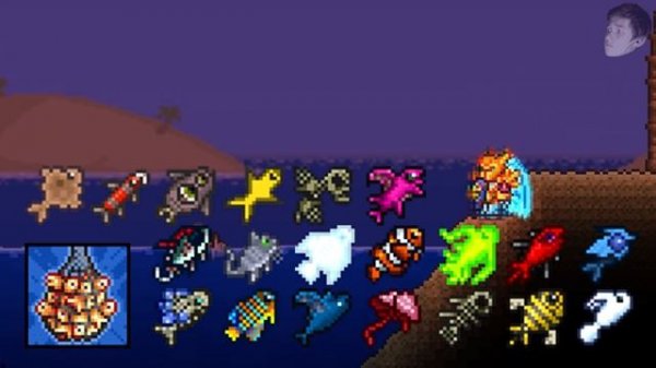 200 КВЕСТОВ РЫБАКА ЗА 30 МИНУТ. ГДЕ ЛОВИТЬ КВЕСТОВУЮ РЫБУ (получение ачивок Terraria 1.3.5.3)