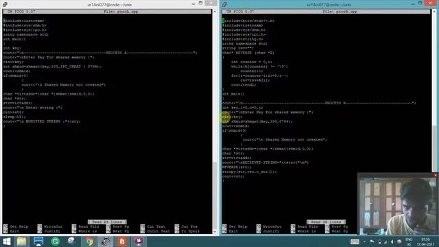 UNIX Ex. No: 10 INTER PROCESS COMMUNICATION USING SHARED MEMORY смотреть онлайн