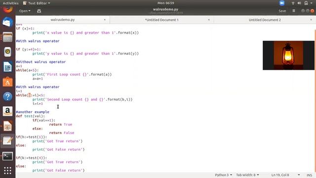 New Walrus Operator in Python 3.8 смотреть онлайн
