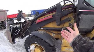 Как самому поднять стрелу на заглохшем тракторе! Экскаватор-погрузчик CAT 432D