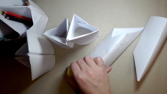 DIY - How to make a PENCIL AND PEN STAND out of A4 paper смотреть онлайн