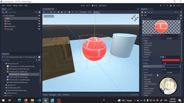 Godot 3D 4 : Material (texture) | Godot 3D Tutorial смотреть онлайн