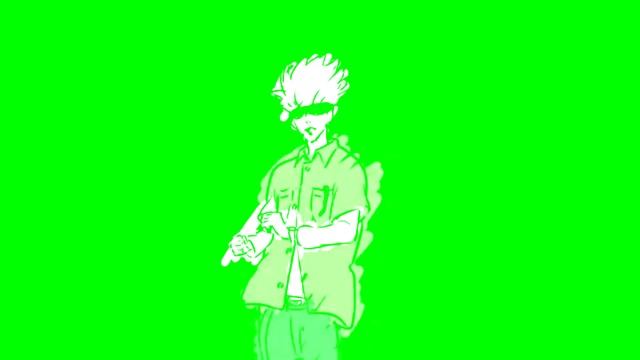 Satoru Gojo dance ending Jujutsu Kaizen | Green Screen смотреть онлайн