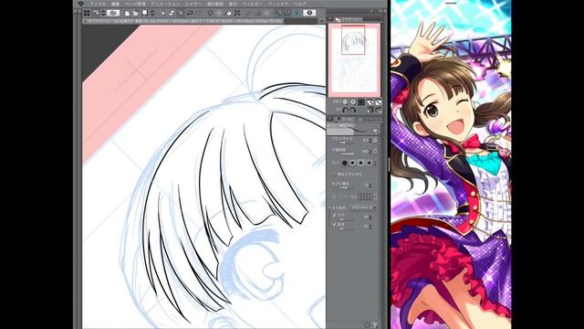 iPad版 CLIP STUDIOでペン入れテスト動画 смотреть онлайн