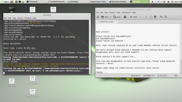 Install React Native on Ubuntu / Linux Mint FULL Part 2 (2) смотреть онлайн