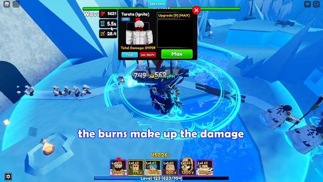 Max Level 70 Evolved Tarata [Ignite] | The Best Burning Unit? In Anime Adventures Roblox смотреть онлайн