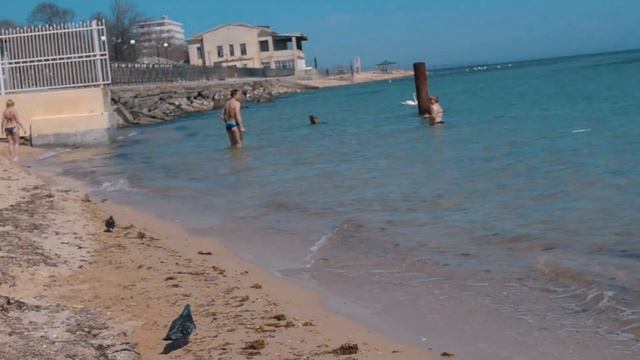 КРЫМ 2021. ЕВПАТОРИЯ. ПЛЯЖИ. БИРЮЗОВАЯ ВОДА. Мальдивы в Крыму. смотреть онлайн