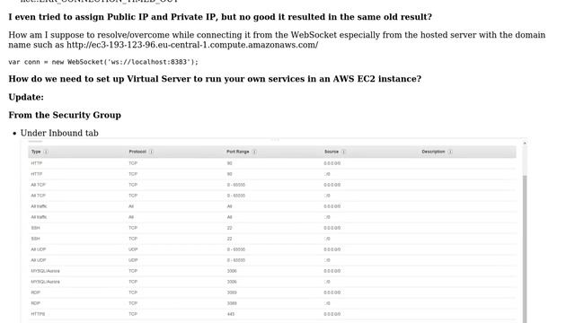 DevOps & SysAdmins: An Issue with an AWS EC2 instance when connecting it to WebSocket смотреть онлайн