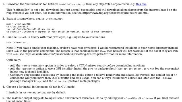 Upgrade from Tex Live from 2013 to 2014 on Ubuntu 14.04 смотреть онлайн