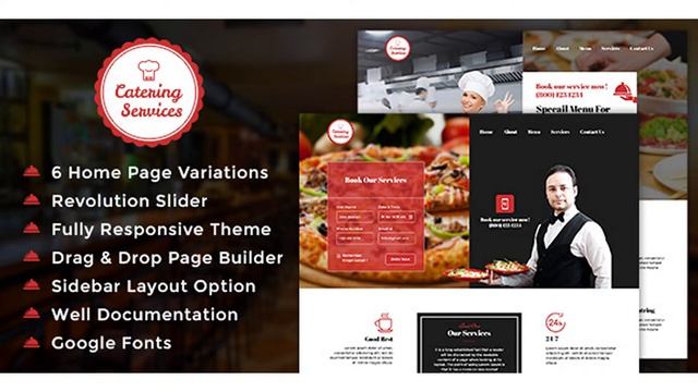 Chef - Restaurant - Catering WordPress Theme | Themeforest Website Templates and Themes смотреть онлайн
