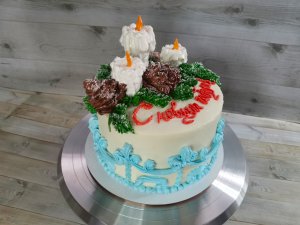 Украшаем супер вкусный, новогодний торт Молочная девочка