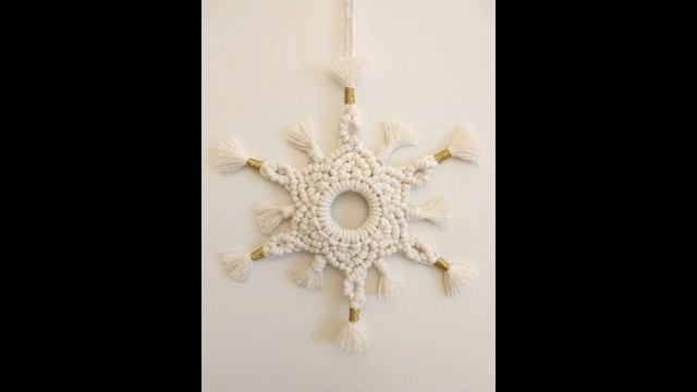 Tanuljunk Együtt Makramézni! Macrame Karácsonyi Hópehely Ötletek / Macrame Christmas Snowflake Idea смотреть онлайн
