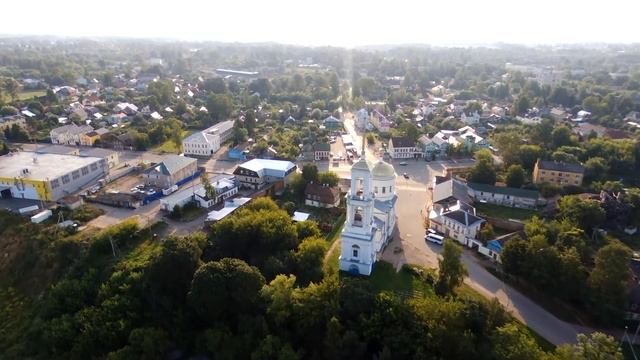 Летний Торжок с квадрокоптера (Fly to Parrot Bebop 2) смотреть онлайн