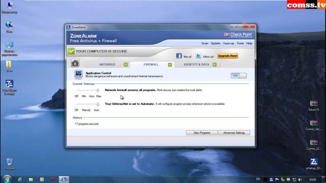 Обзор ZoneAlarm Free Antivirus + Firewall 2013: возможности и настройки смотреть онлайн
