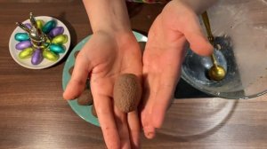 Вкусные пасхальные яйца из шоколадного бисквита - Leckere Schokoladenbiskuit Ostereier