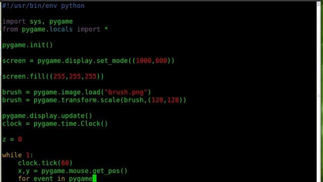 Simple Paint with PyGame смотреть онлайн