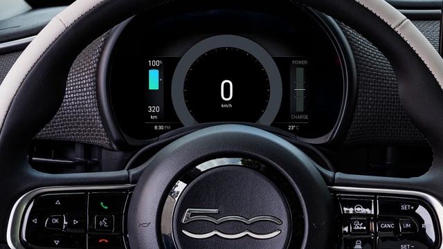 New Fiat 500 "la Prima" hatchback Interior Design смотреть онлайн