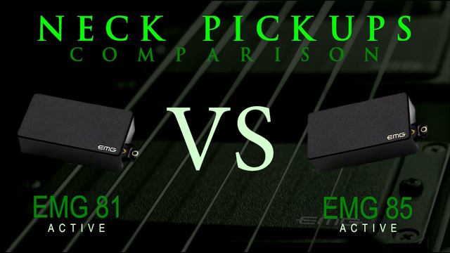 EMG 81 Vs EMG 85 - Active NECK Pickup Guitar Tone Comparison / Review