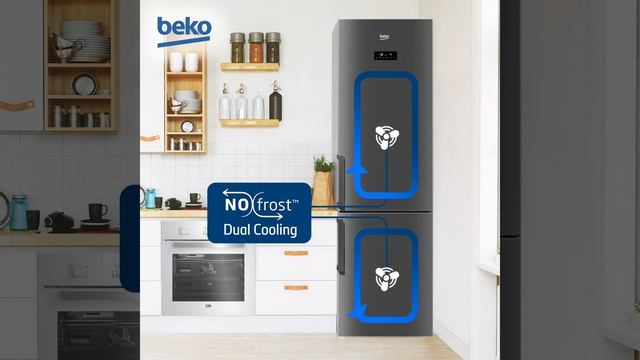 Технология NoFrost Dual Cooling в холодильнике Beko - анимация смотреть онлайн