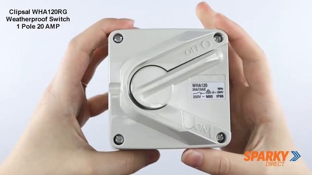 Clipsal WHA120RG Weatherproof Switch 1 Pole 20AMP смотреть онлайн