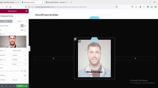 How To Create Elementor Layered Team Section | Elementor Hover Card смотреть онлайн