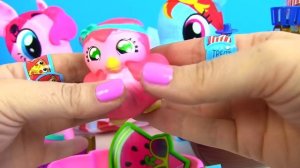 #ЧЕЛЛЕНДЖ Ластики! СЛАДОСТИ vs ФАСТФУД #Пони РЕЙНБОУ ДЕШ vs ПИНКИ ПАЙ vs Май Тойс Пинк. Пони Игры