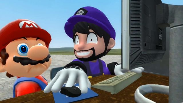 SMG3 Lose The Battle, Thanks To Mario (An SMG4 Fan Short) [My First GMOD Animation Ever]