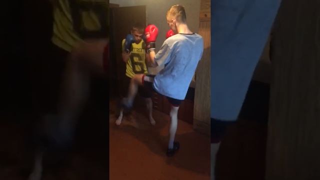 Кикбоксинг на самоизоляции.