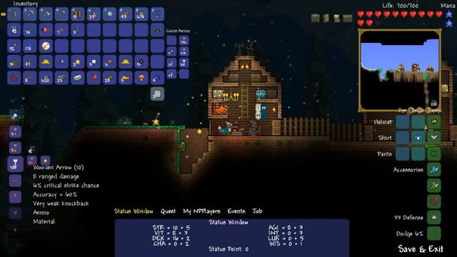 N Mod Terraria 1.2 RPG Lets Play Part 9!: EYE OF CTHULHU REVENGE! смотреть онлайн