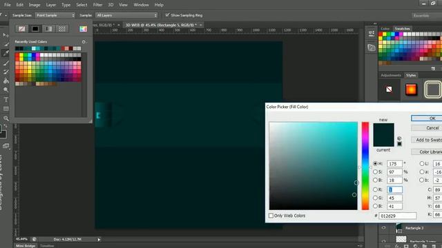 PSD +3D WEB Adobe Photoshop CS6 فكرة سريعة لتصميم واجهة موقع ثرى دى بالفوتوشوب смотреть онлайн