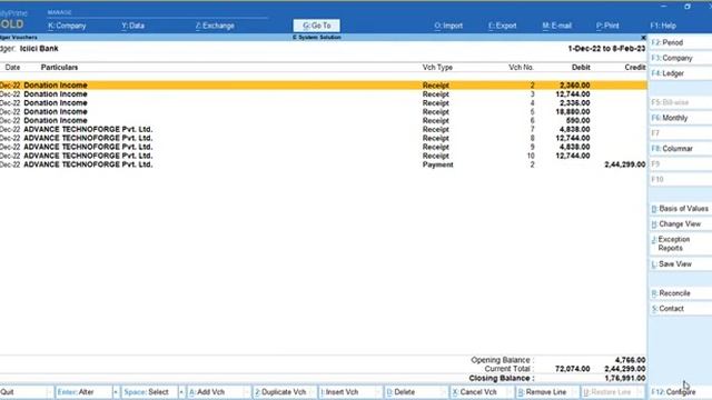 Tally Add On : Print Narration as Separate Column in Ledger Statement in Tally Prime software. смотреть онлайн