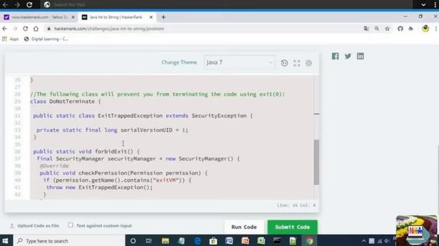 11:Java Int to String || Hackerrank java solutions смотреть онлайн