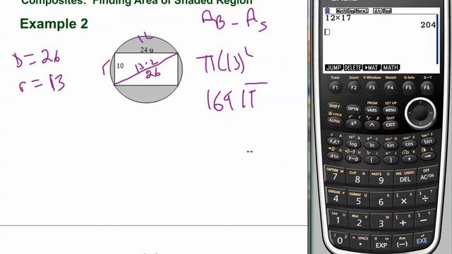 Geometry Chapt 9 3 Area of Shaded Region Update March 2014 смотреть онлайн