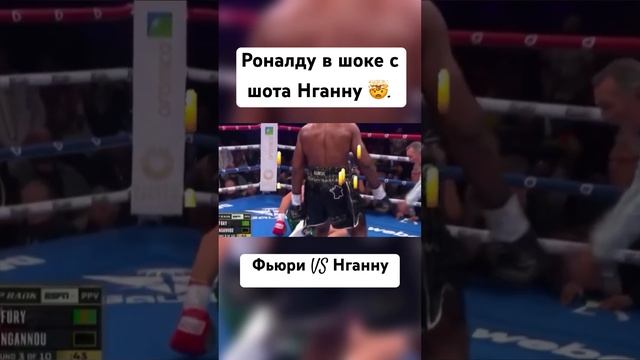 Роналду заценил хук Нганну ? #нганну #фьюри #тайсон #бокс смотреть онлайн