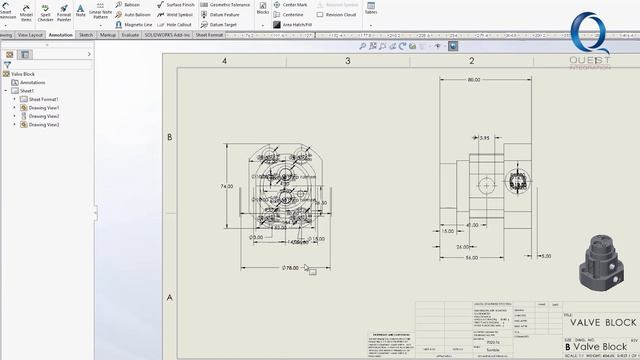 Auto Arrange Dimensions in SOLIDWORKS смотреть онлайн