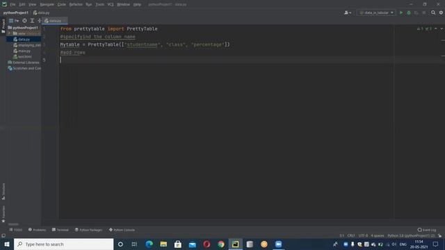 #How to get the data in tabular form using Python смотреть онлайн