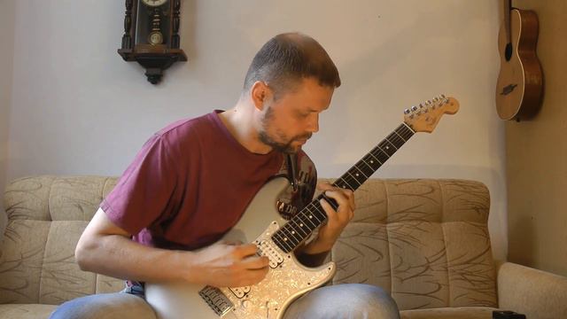 "Impro in key D" - jammimg in key D, improvisation in key D (major and minor pentatonic, arpeggios смотреть онлайн