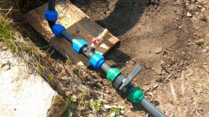 Летний, садовый водопровод из труб ПНД 25.