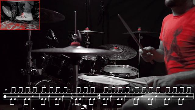 Joan Jett - I Love Rock 'N Roll - Drum Cover (with scrolling drum sheet) смотреть онлайн