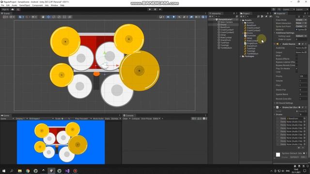 Simple Drums Android Game For Kids Made With Unity Software For Mobile Platform смотреть онлайн