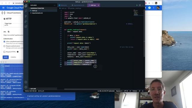 Send data from Cloud Functions to PubSub in Python смотреть онлайн
