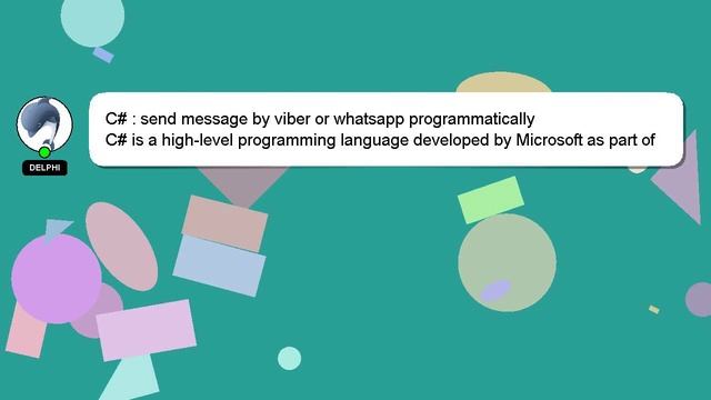 C# : send message by viber or whatsapp programmatically смотреть онлайн