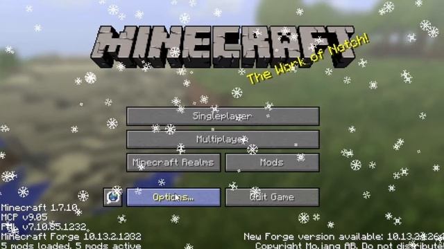 Снег во всём Майнкрафте! [Обзор мода SnowTime для Minecraft] смотреть онлайн