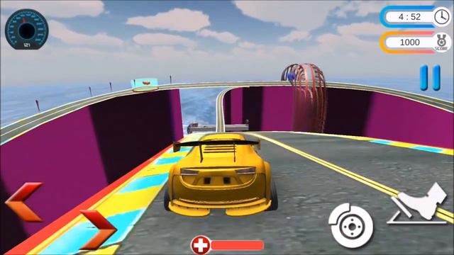 Impossible Mega Ramp car Stunts Race (Chawal Games)-Best Android Gameplay HD #3 смотреть онлайн