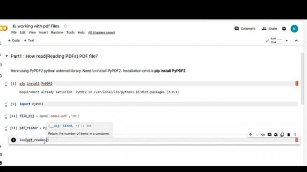 Extract text from PDFs in Python using PyPDF2 : A Step-by-Step Guide- Part 01| Reading PDFs